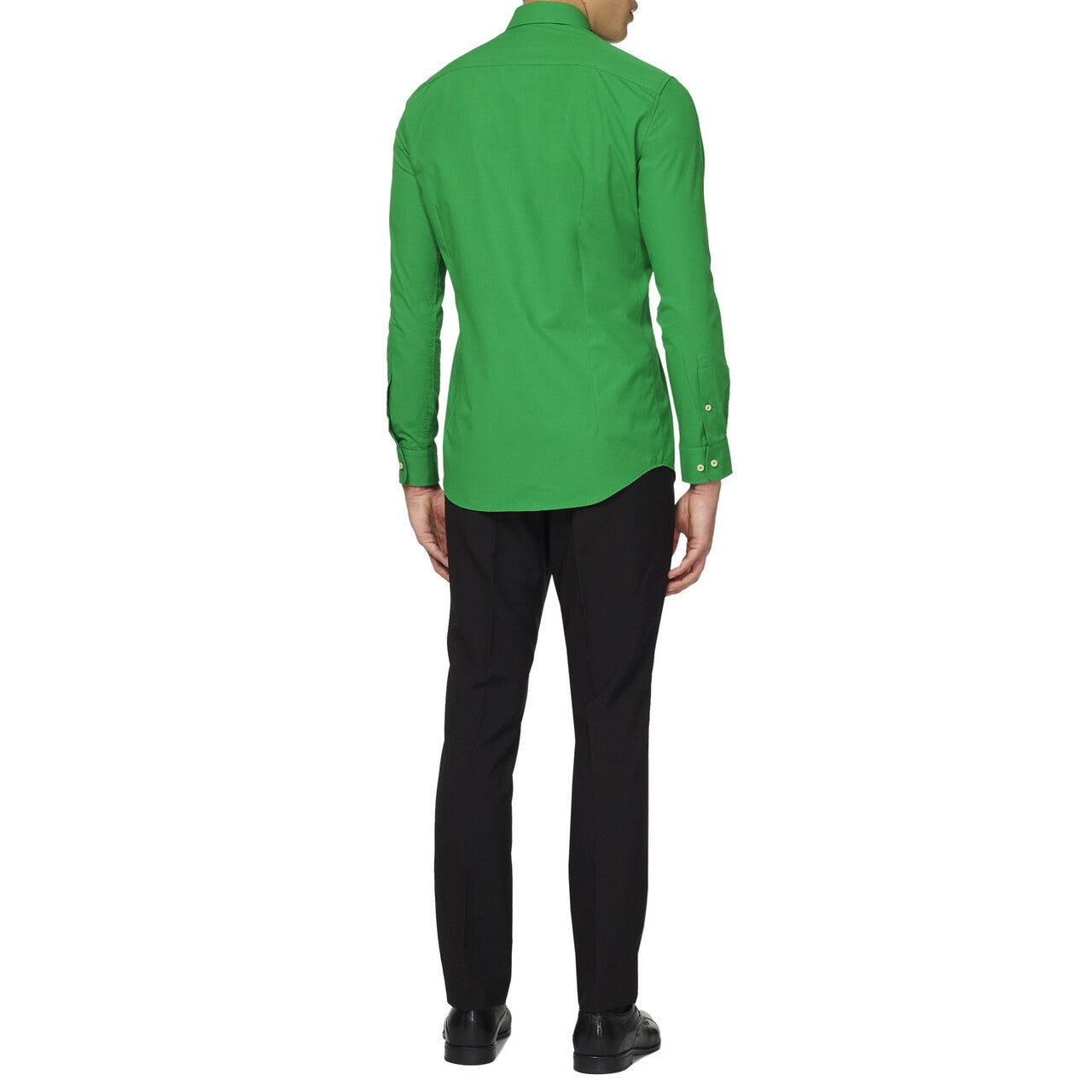 Op deze afbeelding zie je een Kostuums, van het merk Opposuits. Groen Evergreen Overhemd Lange Mouwen Man