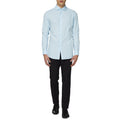 Lichtblauw Cool Blue Overhemd Met Lange Mouwen Man