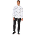 Witte Happy Feet Christmas Penguins Blouse Man
