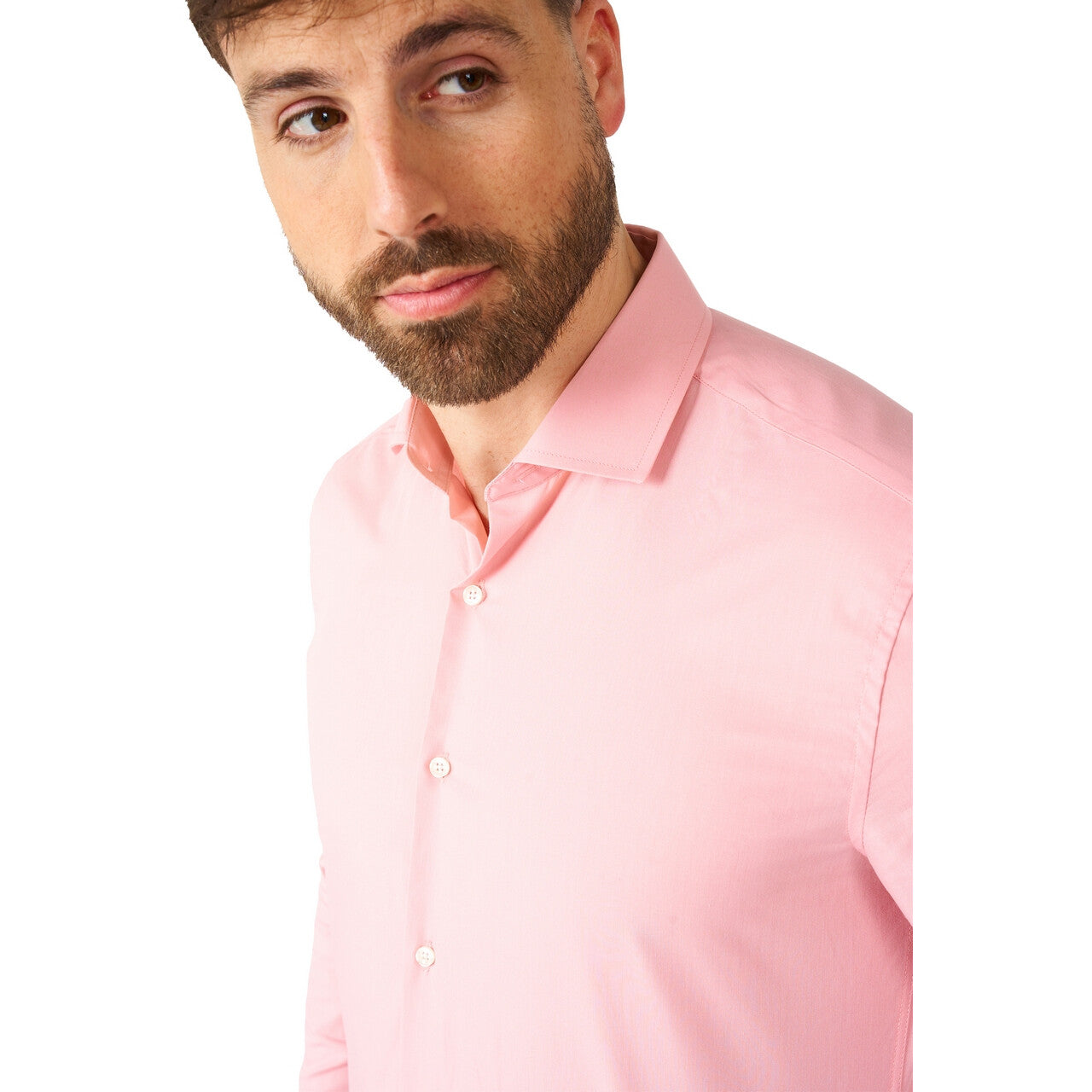 Op deze afbeelding zie je een Kostuums, van het merk Opposuits. Roze Lush Blush Overhemd Man