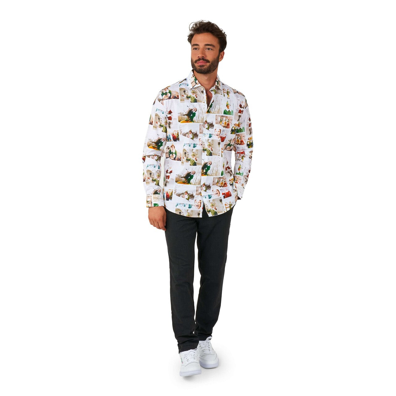 Op deze afbeelding zie je een Kostuums, van het merk Opposuits. Shirt Ls Elf™ Christmas Man