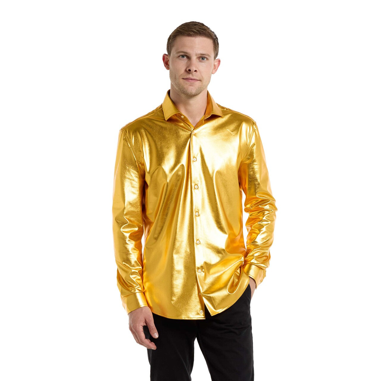 Op deze afbeelding zie je een Accessoires, van het merk Opposuits. Shirt Ls Groovy Gold