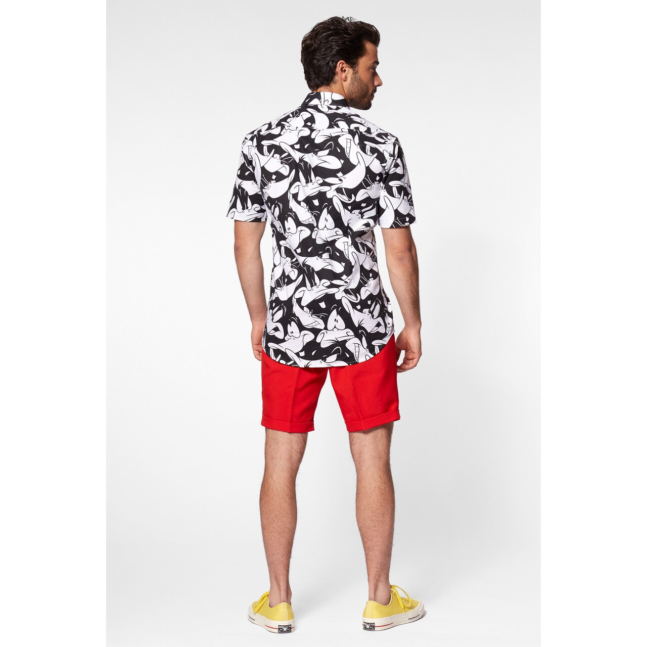 Op deze afbeelding zie je een Kostuums, van het merk Opposuits. Alacazam Daffy Duck™ Blouse Zwart Wit Man
