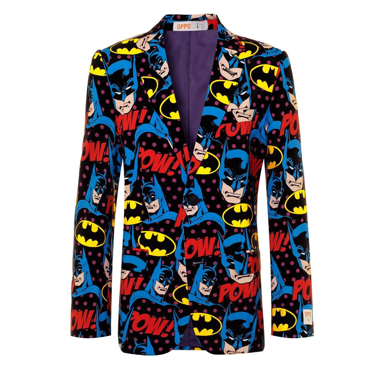 Op deze afbeelding zie je een Kostuums, van het merk Opposuits. The Dark Knight Comics Batman™ Strip Tiener Jongen Kostuum