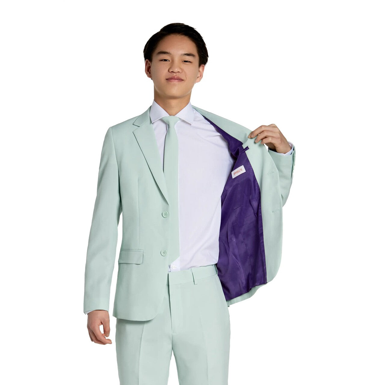 Op deze afbeelding zie je een Kostuums, van het merk Opposuits. Magic Mint Mike Jongen Kostuum