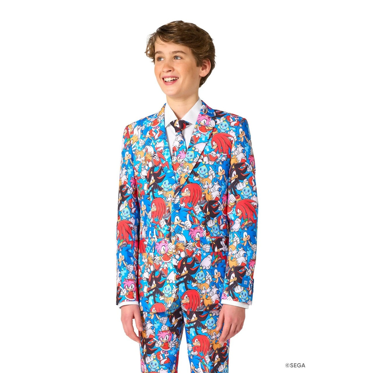 Op deze afbeelding zie je een Kostuums, van het merk Opposuits. Sonic The Hedgehog Jongen Kostuum