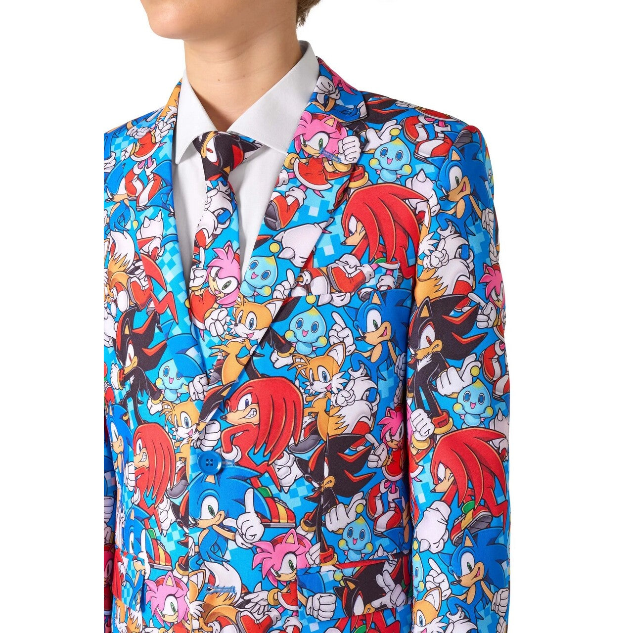 Op deze afbeelding zie je een Kostuums, van het merk Opposuits. Sonic The Hedgehog Jongen Kostuum