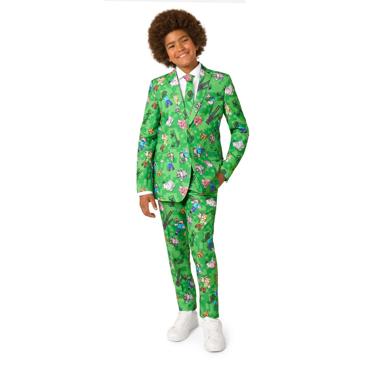Op deze afbeelding zie je een Kostuums, van het merk Opposuits. Teen Boys Minecraft™ Jongen Kostuum