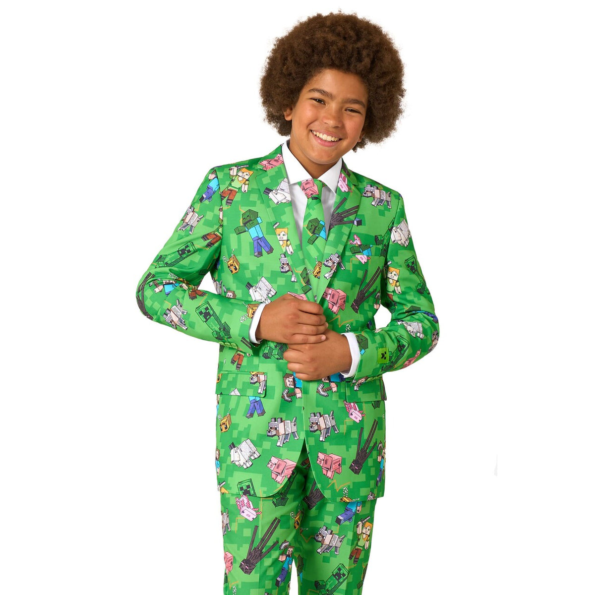 Op deze afbeelding zie je een Kostuums, van het merk Opposuits. Teen Boys Minecraft™ Jongen Kostuum