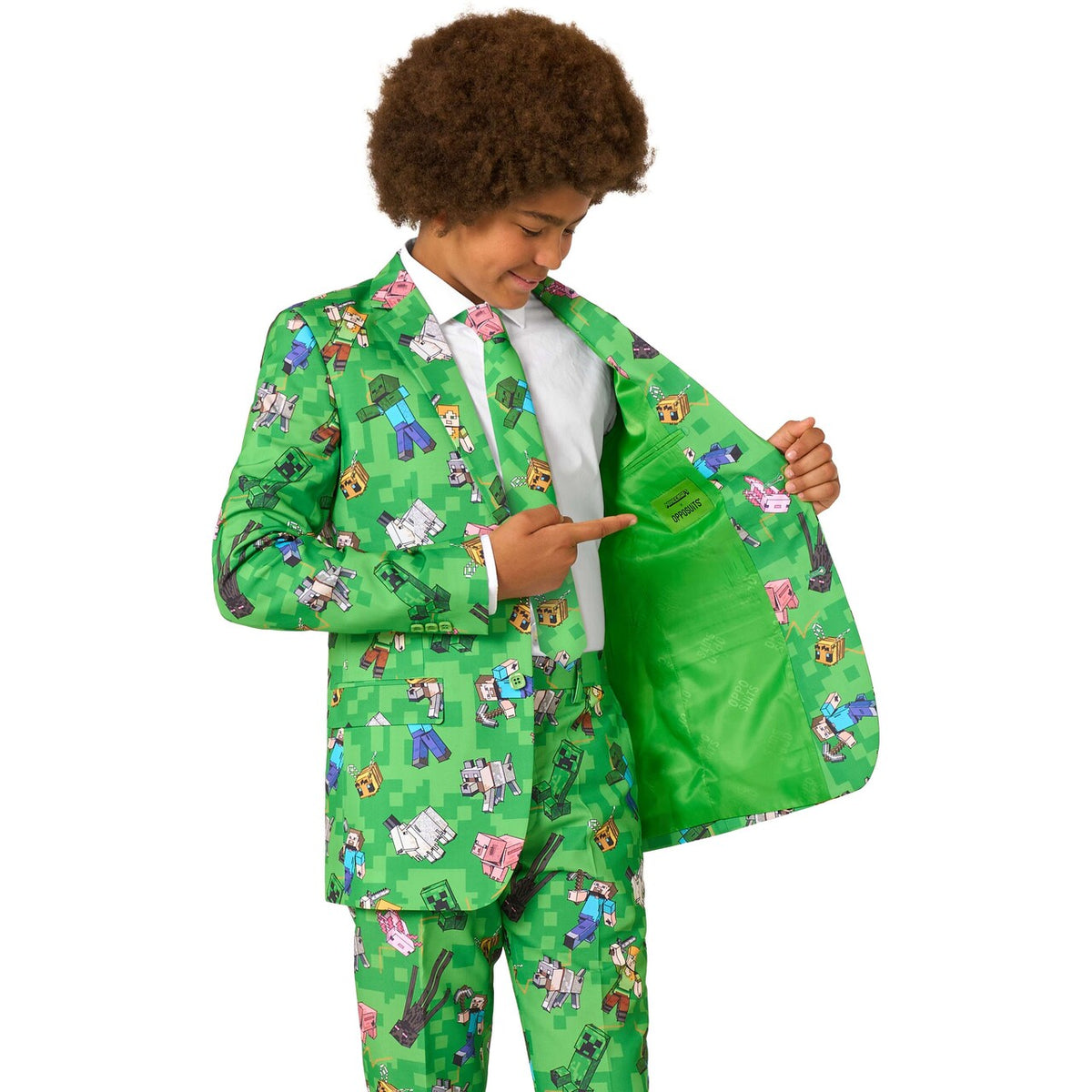Op deze afbeelding zie je een Kostuums, van het merk Opposuits. Teen Boys Minecraft™ Jongen Kostuum