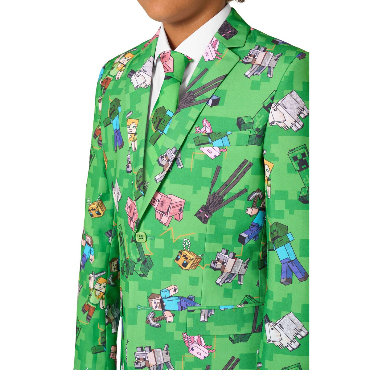 Op deze afbeelding zie je een Kostuums, van het merk Opposuits. Teen Boys Minecraft™ Jongen Kostuum