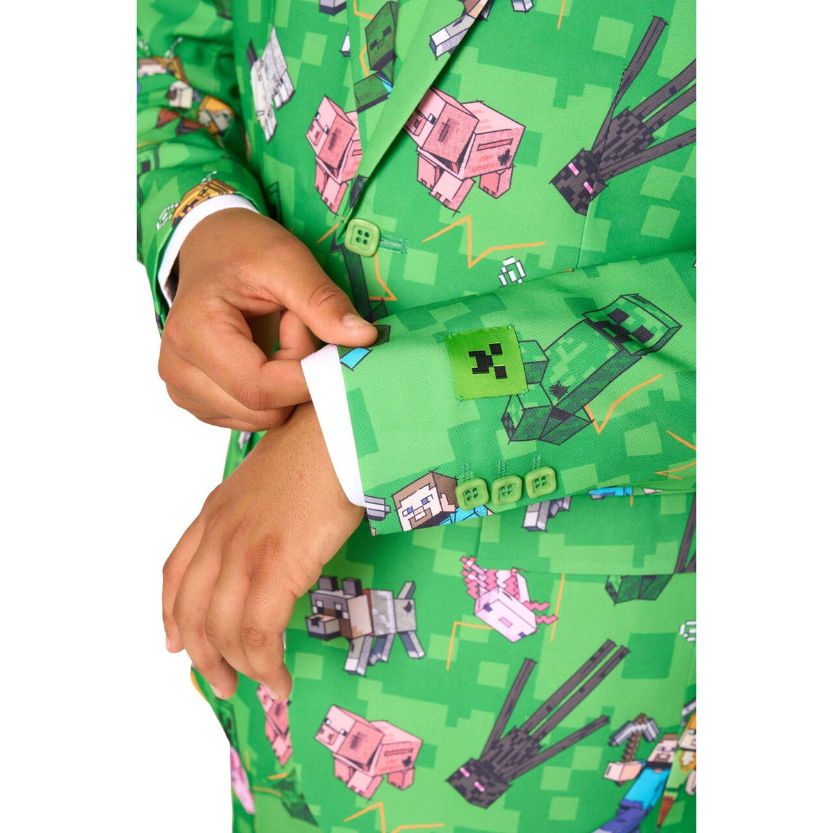 Op deze afbeelding zie je een Kostuums, van het merk Opposuits. Teen Boys Minecraft™ Jongen Kostuum