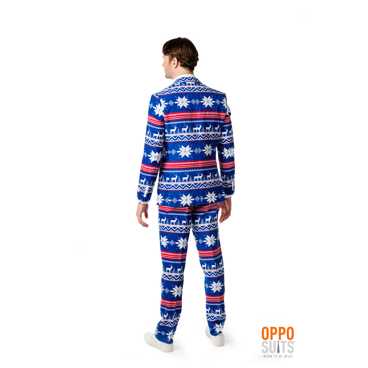 Op deze afbeelding zie je een Kostuums, van het merk Opposuits. The Rudolph Kerstmotief Opposuit Kostuum Man