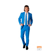 Op deze afbeelding zie je een Kostuums, van het merk Opposuits. Blue Steel Blauw Opposuit Kostuum Man