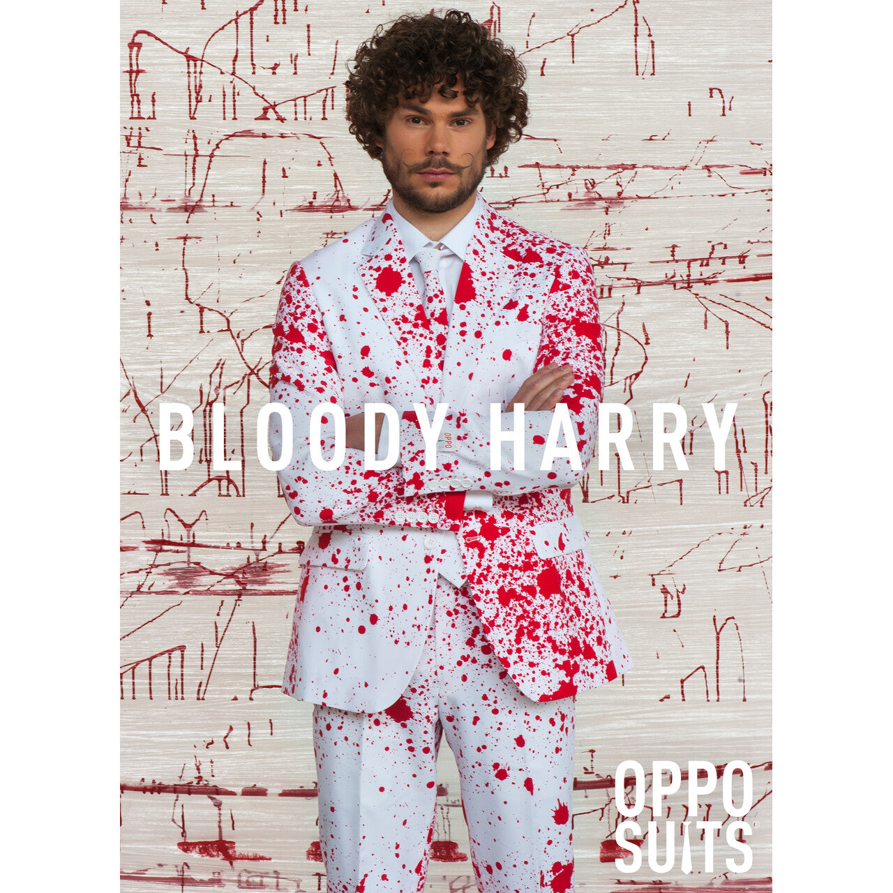 Op deze afbeelding zie je een Kostuums, van het merk Opposuits. Crazy Bloody Harry Opposuit Kostuum Man