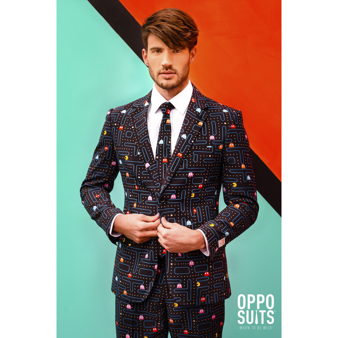 Op deze afbeelding zie je een Kostuums, van het merk Opposuits. Retro Game Pac-Man™ Opposuit Kostuum