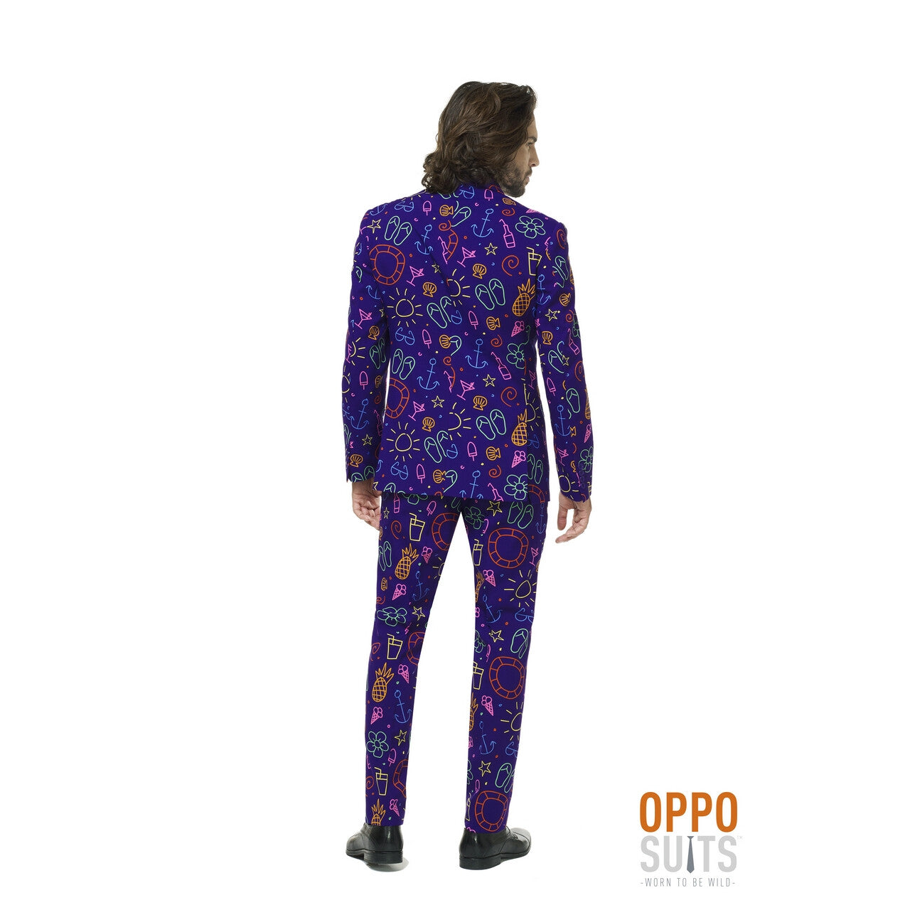 Op deze afbeelding zie je een Kostuums, van het merk Opposuits. Doodle Dude Zomerse Tekeningen Man Kostuum