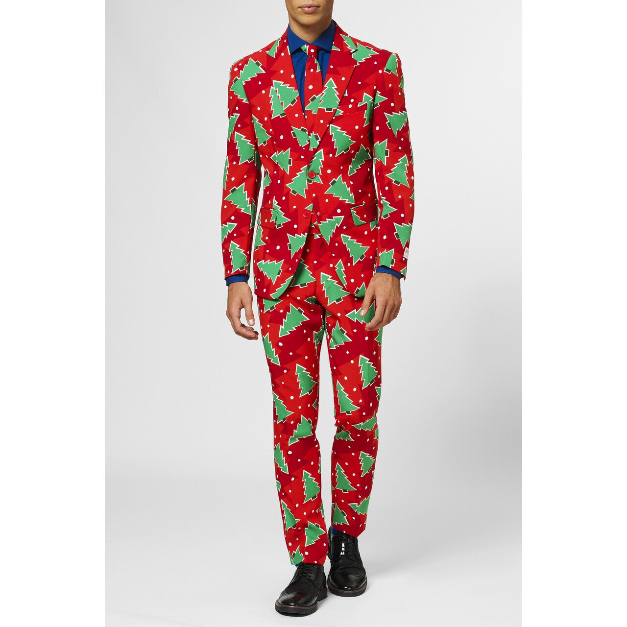 Op deze afbeelding zie je een Kostuums, van het merk Opposuits. Fine Pine Kerstbomen Man Kostuum