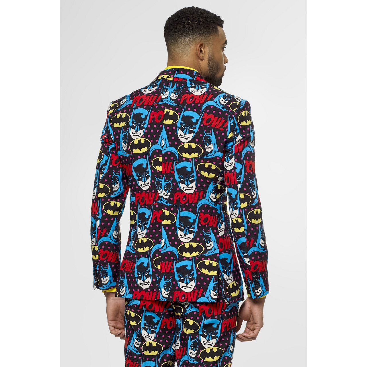 Op deze afbeelding zie je een Kostuums, van het merk Opposuits. The Dark Knight Comics Batman™ Strip Kostuum