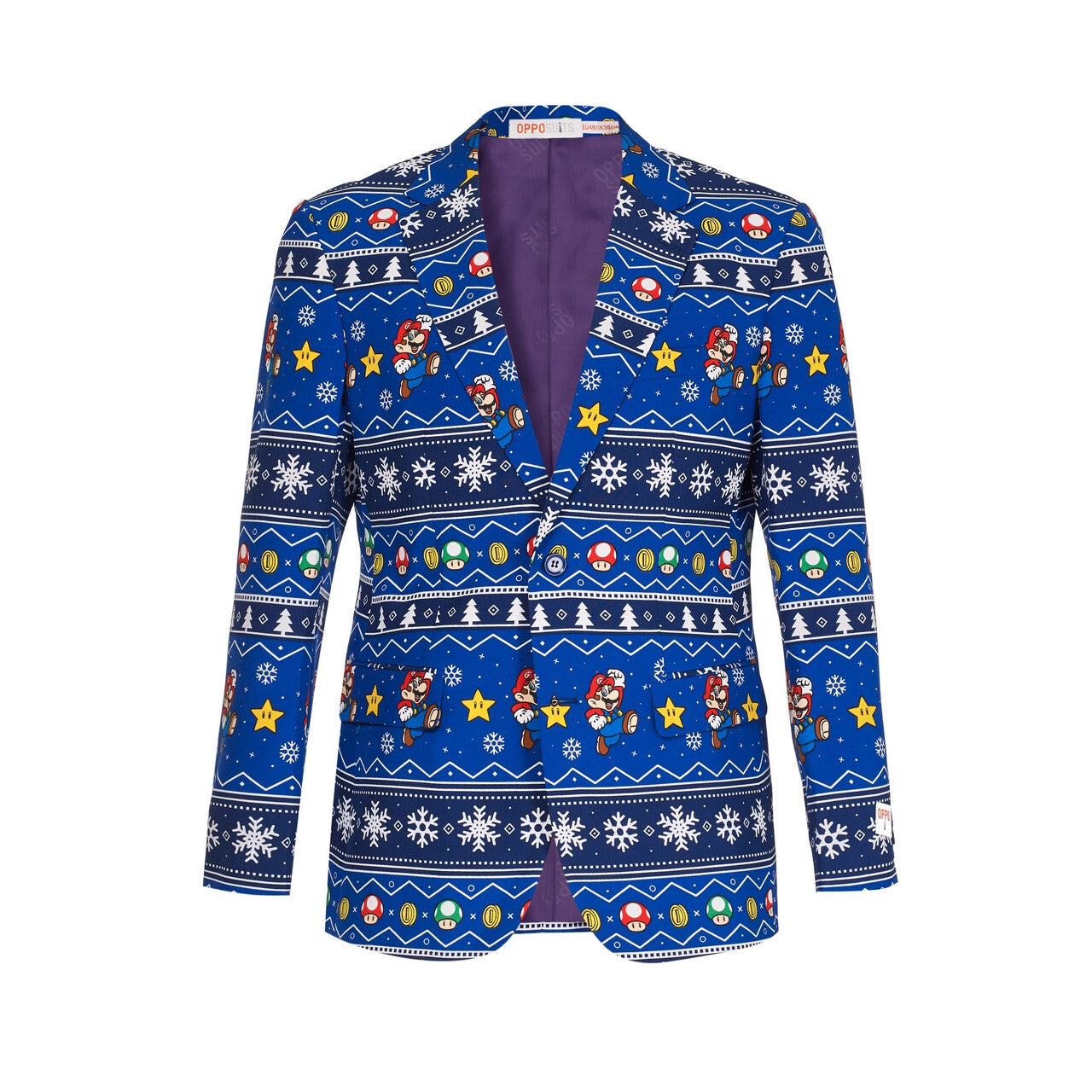 Op deze afbeelding zie je een Kostuums, van het merk Opposuits. Merry Mario™ Kerst Computerspel Man Kostuum