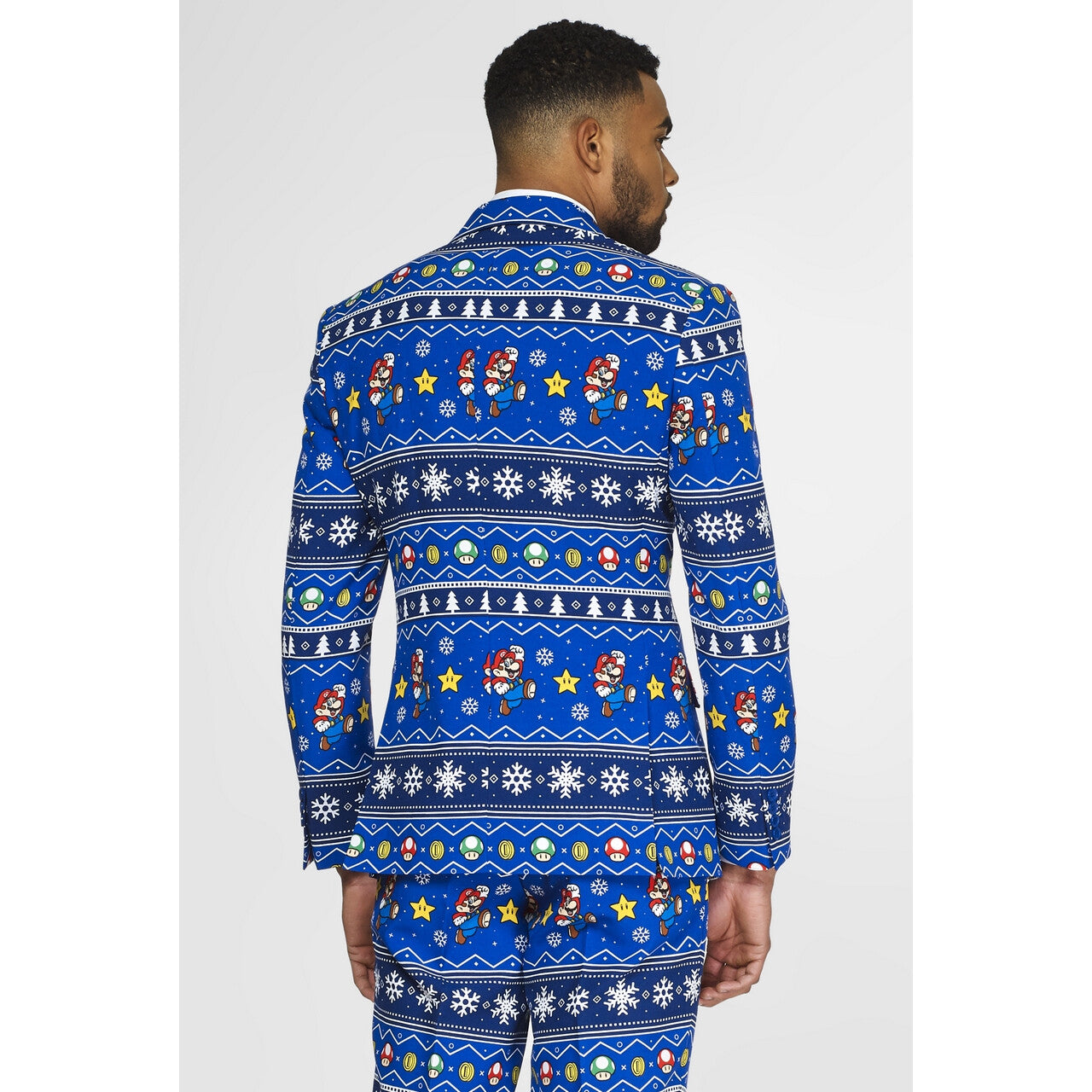 Op deze afbeelding zie je een Kostuums, van het merk Opposuits. Merry Mario™ Kerst Computerspel Man Kostuum