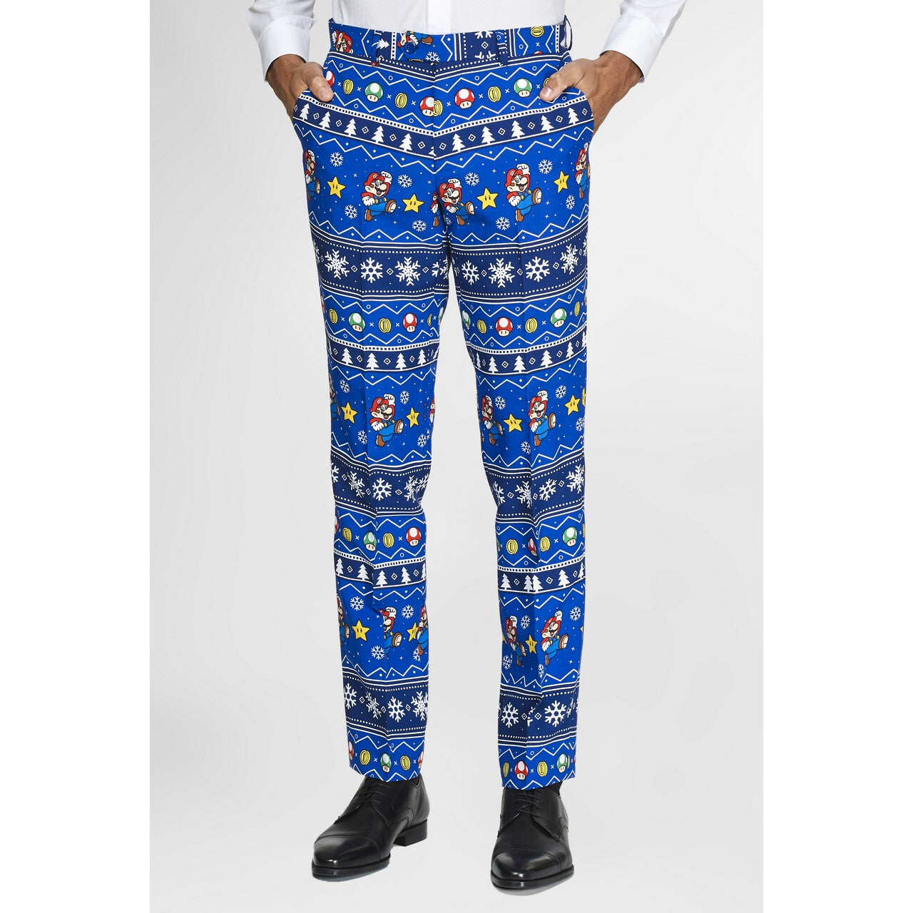 Op deze afbeelding zie je een Kostuums, van het merk Opposuits. Merry Mario™ Kerst Computerspel Man Kostuum