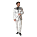 Shiny Silver Man Kostuum