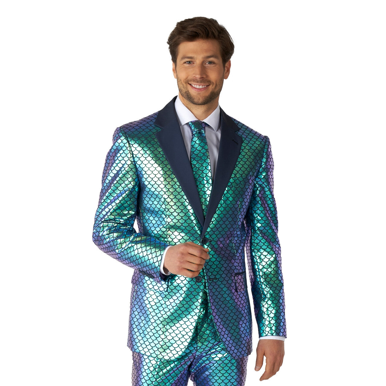 Op deze afbeelding zie je een Kostuums, van het merk Opposuits. Fancy Fish Aquaman Mermaid Opposuit Kostuum