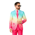 Funky Pink Fade Man Kostuum