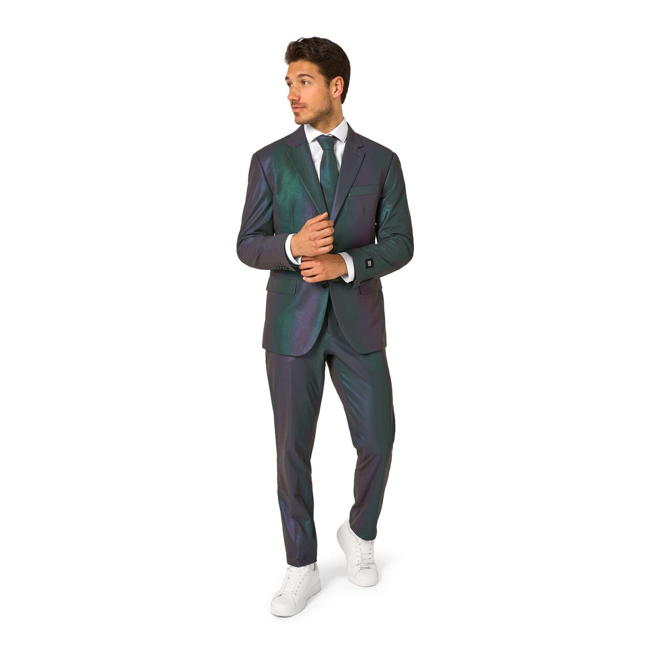 Op deze afbeelding zie je een Kostuums, van het merk Opposuits. Reflective Perfective Man Kostuum
