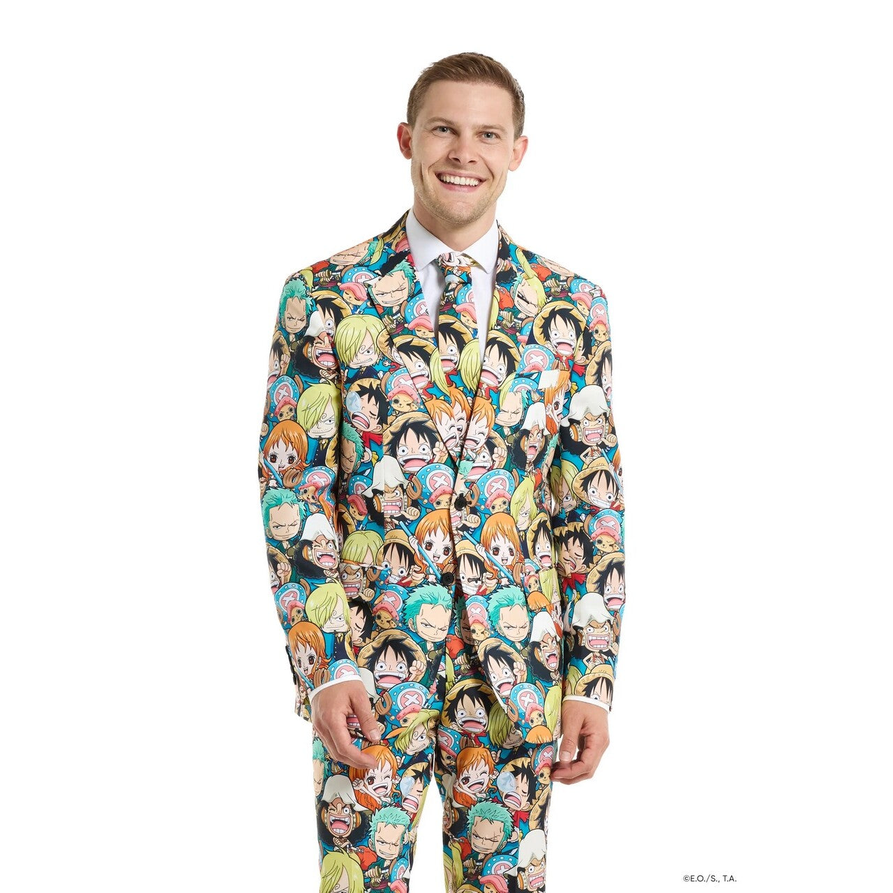 Op deze afbeelding zie je een Kostuums, van het merk Opposuits. One Piece Anime Man Kostuum