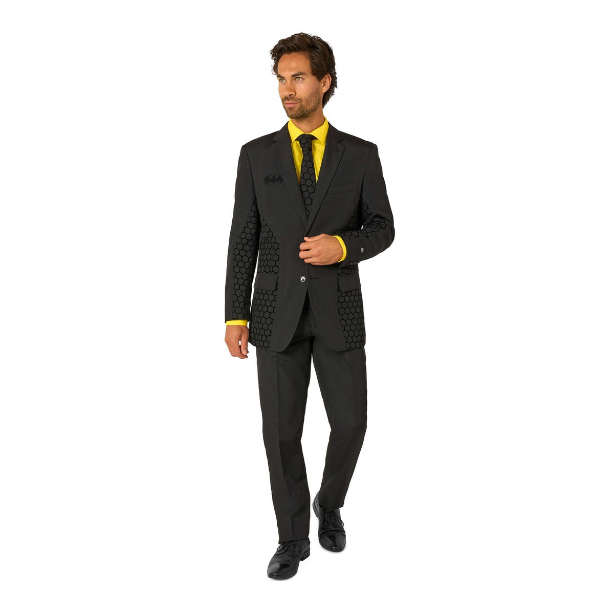 Op deze afbeelding zie je een Kostuums, van het merk Opposuits. The Batman Kostuum