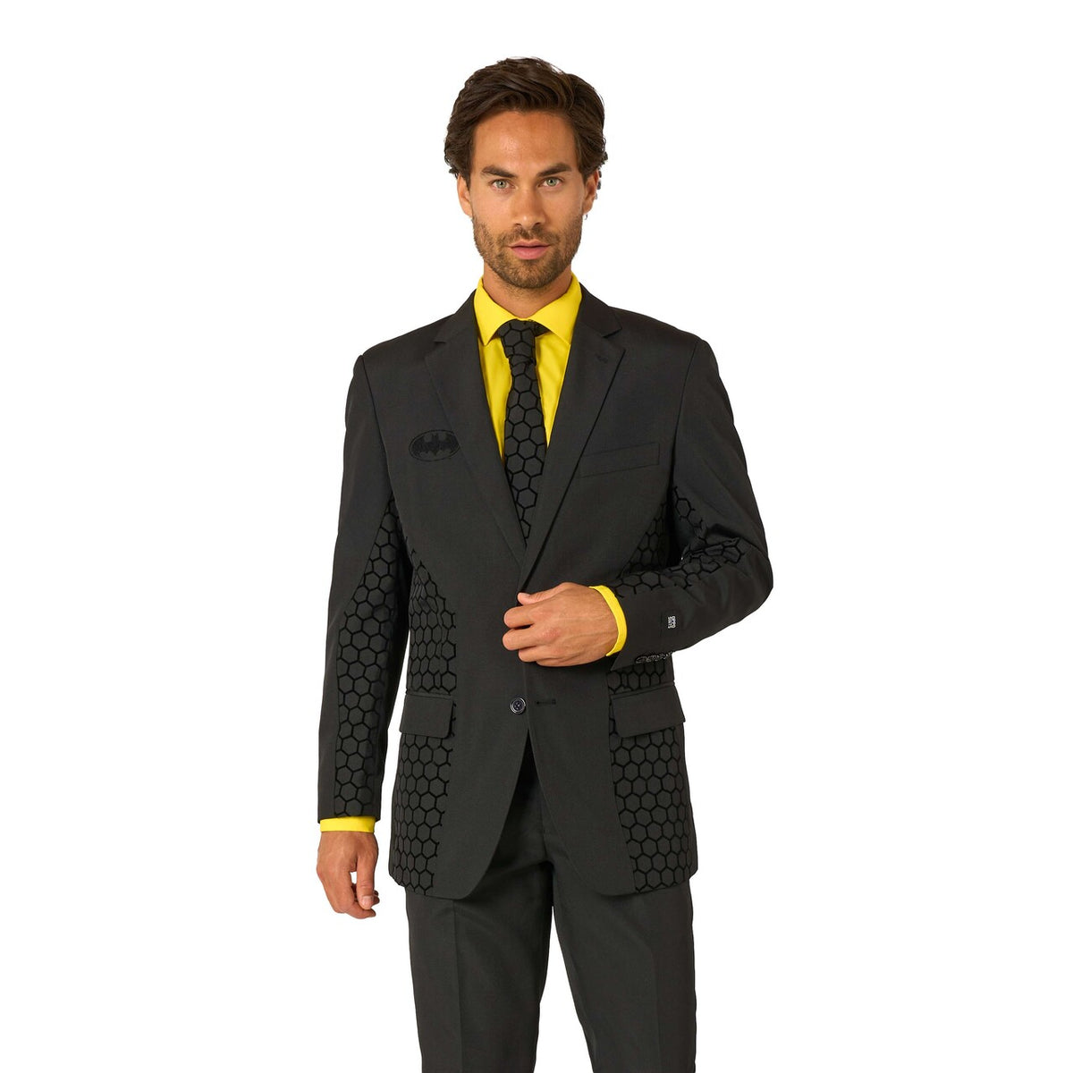 Op deze afbeelding zie je een Kostuums, van het merk Opposuits. The Batman Kostuum