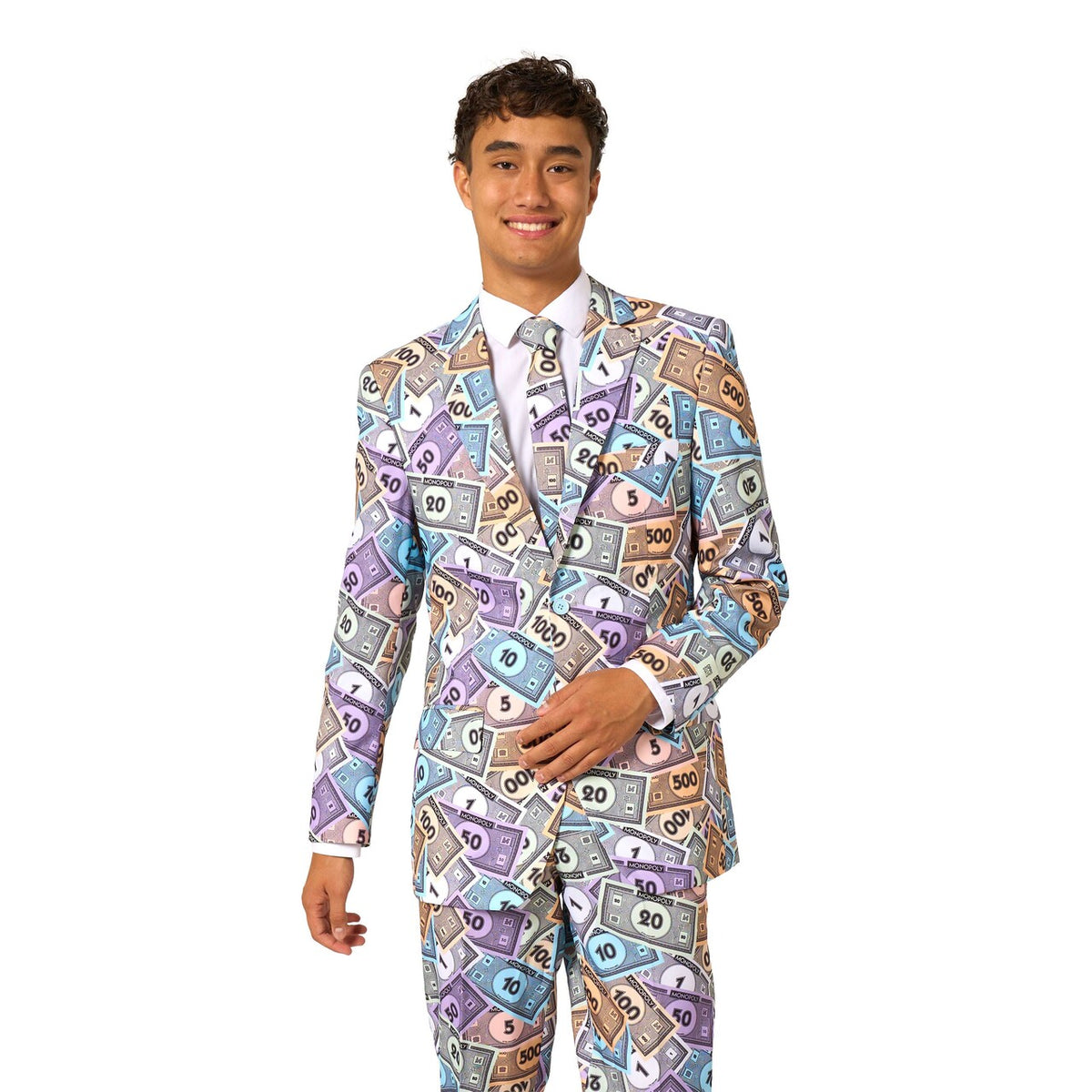 Op deze afbeelding zie je een Kostuums, van het merk Opposuits. Monopoly™ Man Kostuum