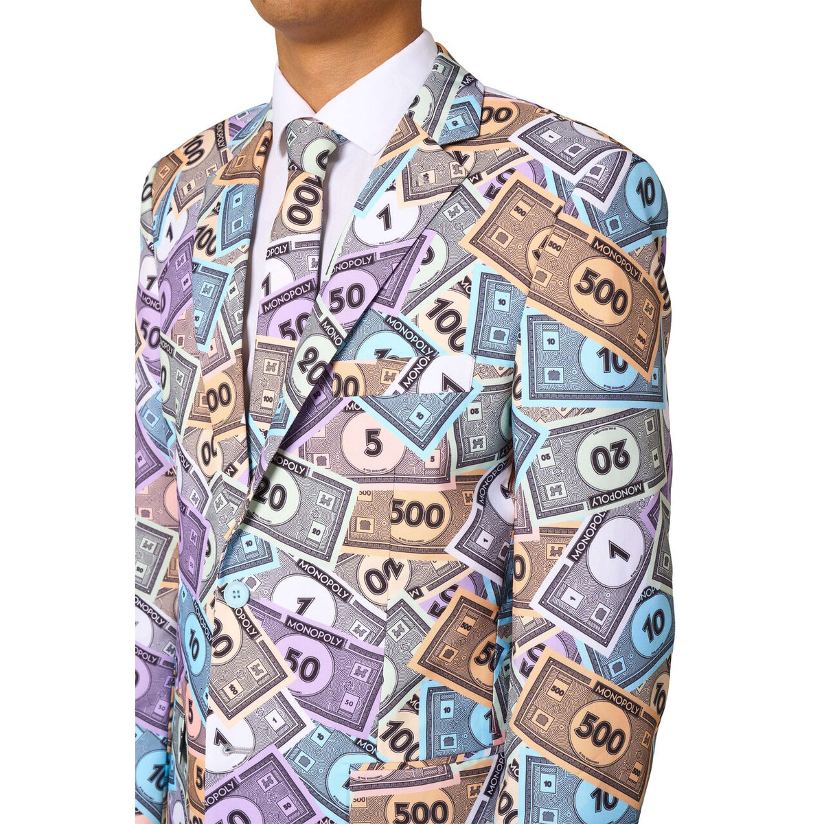 Op deze afbeelding zie je een Kostuums, van het merk Opposuits. Monopoly™ Man Kostuum