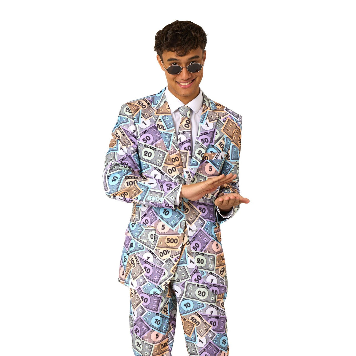 Op deze afbeelding zie je een Kostuums, van het merk Opposuits. Monopoly™ Man Kostuum