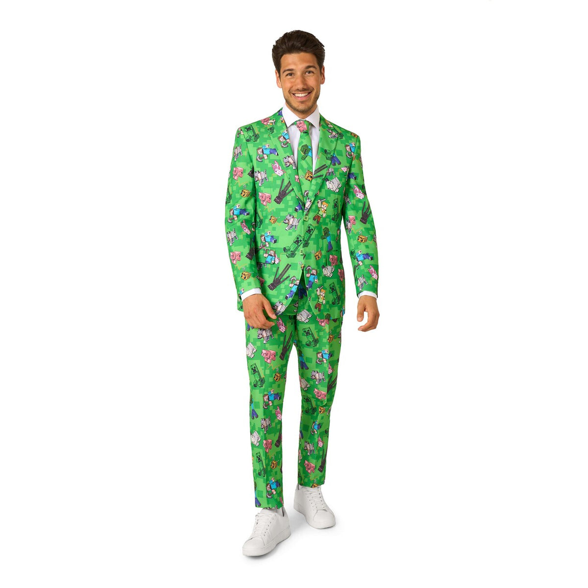 Op deze afbeelding zie je een Kostuums, van het merk Opposuits. Minecraft™ Man