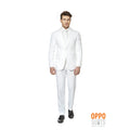 Himmlische Weiße Eleganz Opposuit Herren Anzug