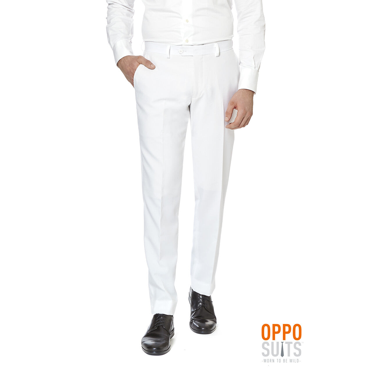 Op deze afbeelding zie je een Kostuums, van het merk Opposuits. Angel White Night Opposuit Man Kostuum