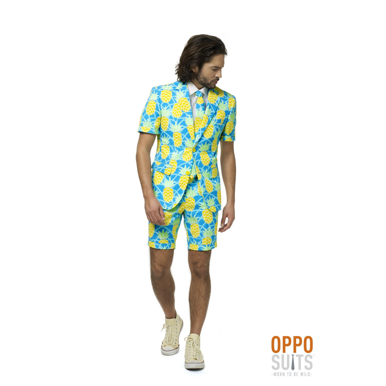 Op deze afbeelding zie je een Kostuums, van het merk Opposuits. Tropisch Lange Zomer Ananas Zomer Man Kostuum