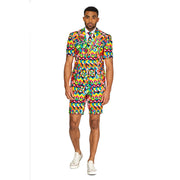 Op deze afbeelding zie je een Kostuums, van het merk Opposuits. Abstractive Caleidoscoop Man Kostuum
