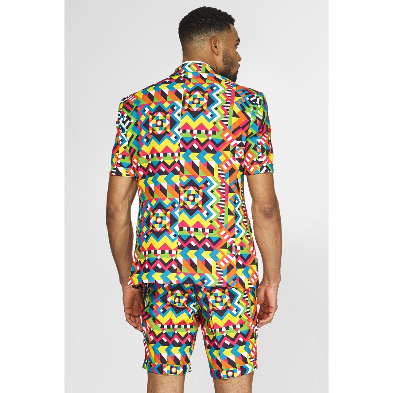 Op deze afbeelding zie je een Kostuums, van het merk Opposuits. Abstractive Caleidoscoop Man Kostuum
