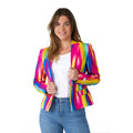 Rainbow Glaze Korte Blazer Vrouw