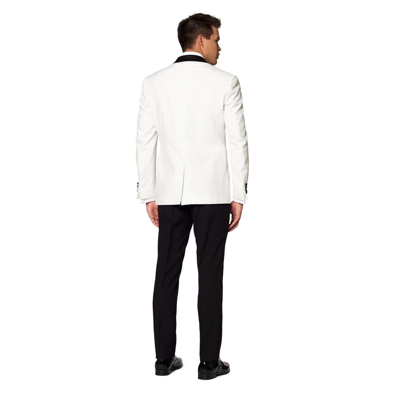Op deze afbeelding zie je een Kostuums, van het merk Opposuits. Pearly White Cocktail Party Man Kostuum