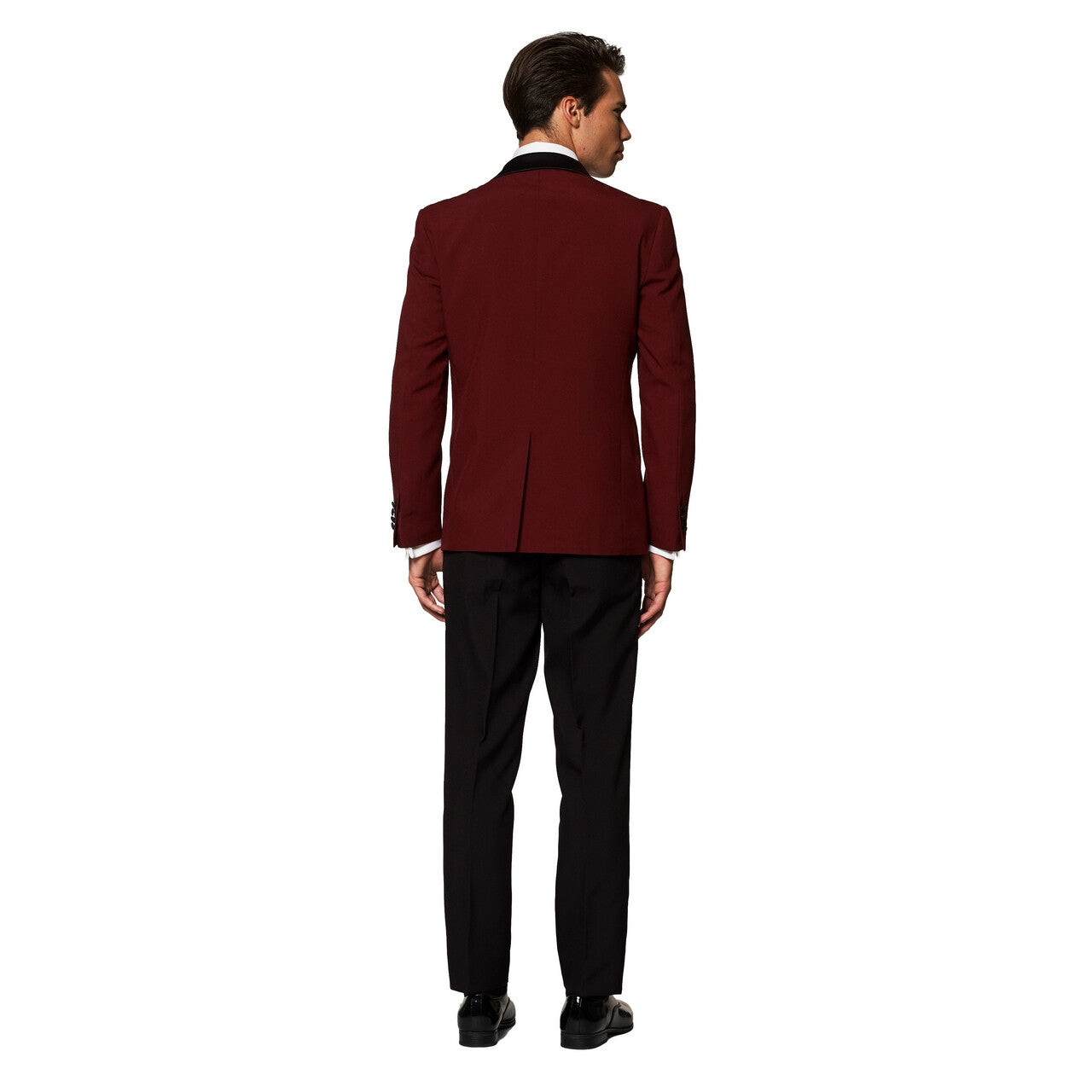 Op deze afbeelding zie je een Kostuums, van het merk Opposuits. Hot Burgundy Cocktail Party Man Kostuum