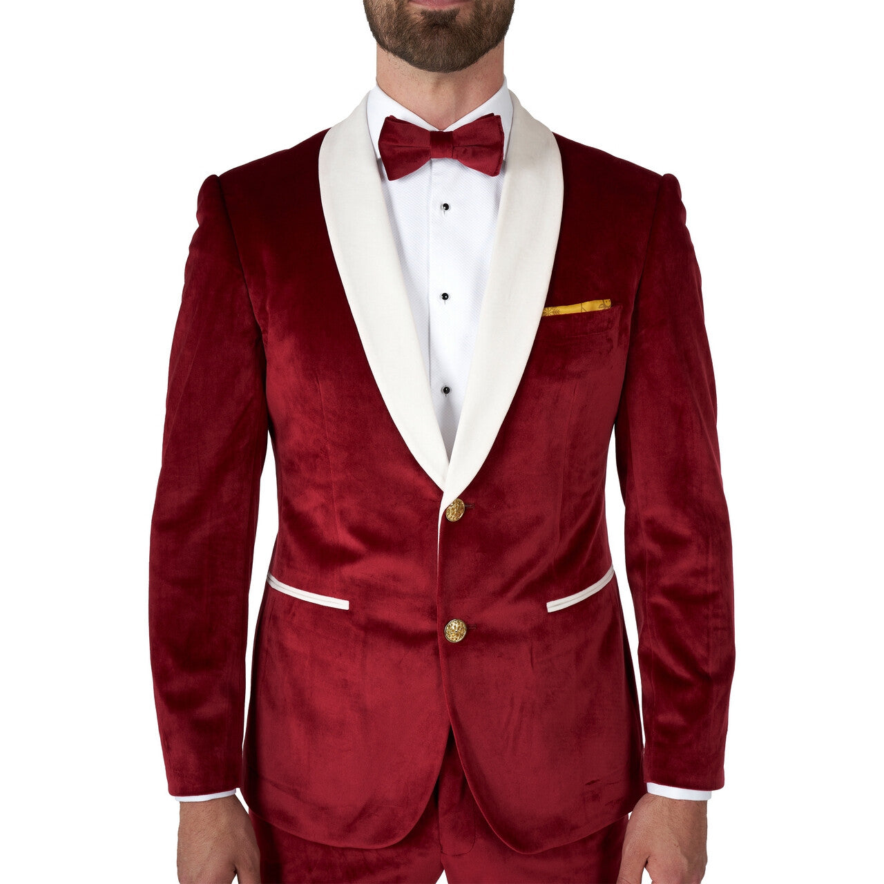 Op deze afbeelding zie je een Kostuums, van het merk Opposuits. Rode Velvet Vibes Xmas Opposuit Man Kostuum