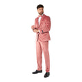 Vintage Pink Velvet Man Kostuum