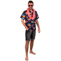 Chemise Soirée Hawaï Noire