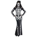 Robe Longue Squelette Costume