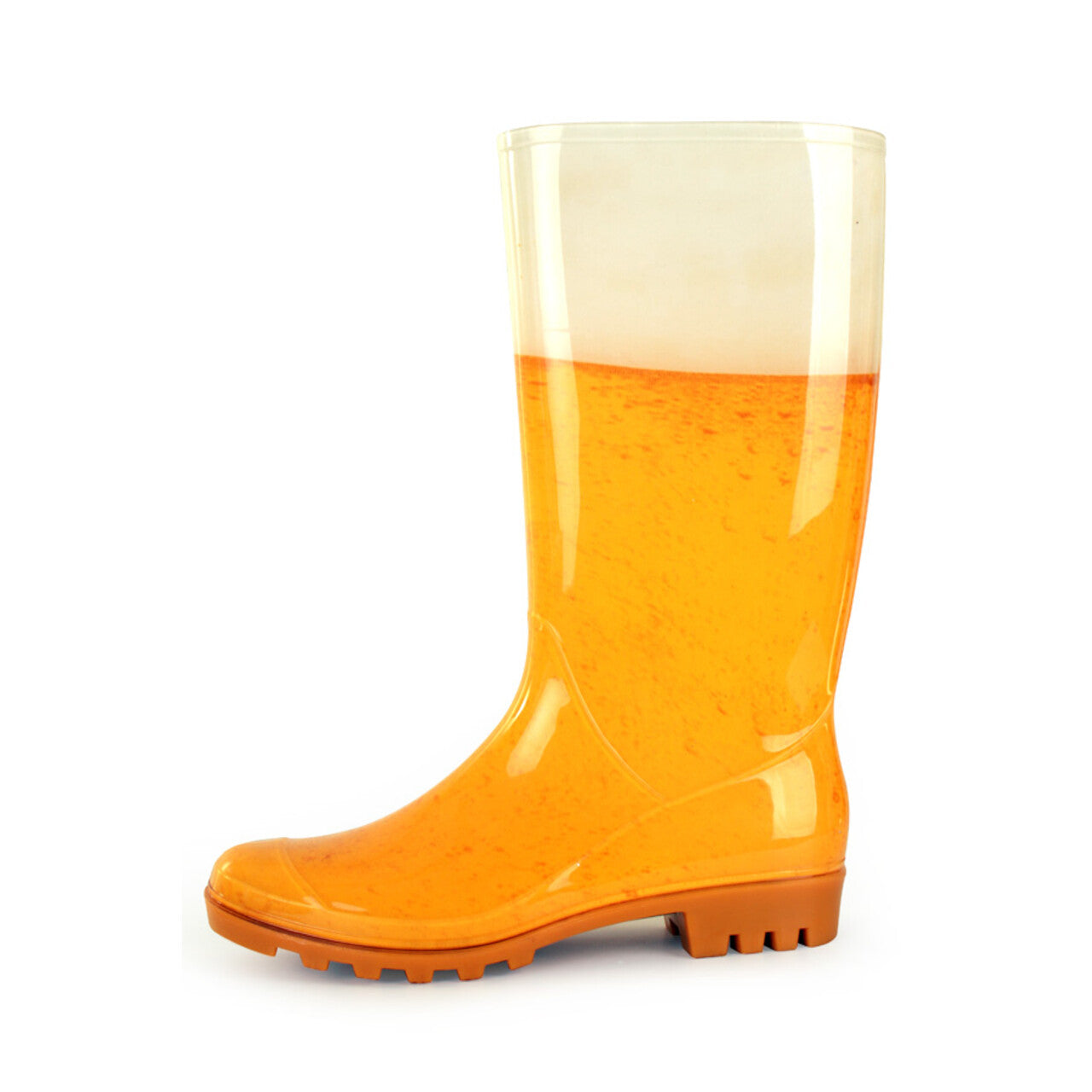 Op deze afbeelding zie je een Accessoires, van het merk PartyXplosion. Regenlaarzen Goud Gele Rakker Bier